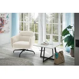MCA Furniture Loungesessel Tajo - Feinflor Creme