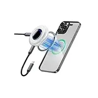 Fikwot FP108 1TB Externe SSD, unterstützt bis zu PD-100 W und 2050 MB/s, Spielen während des Ladevorgangs, USB 3.2 Gen2x2, mit Magnetring, kompatibel mit iPhone 15/16, Steam Deck, Switch Lite usw