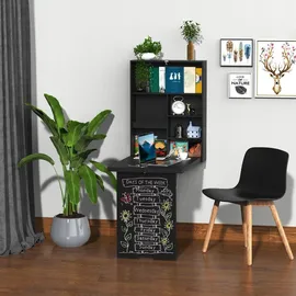 Homcom Wandtisch Klappbar Wandklapptisch Klappschreibtisch Computertisch