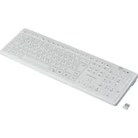 Renkforce RF-WRK-300 Kabellos Hygiene-Tastatur Deutsch, QWERTZ, Windows® Weiß (matt)