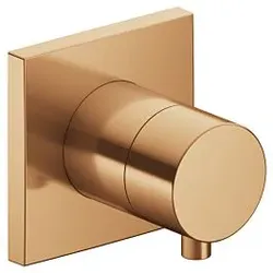 Keuco Ixmo Fertigmontageset 59541031002 Bronze gebürstet, Unterputz-Absperrventil, Griff Comfort, eckig