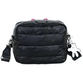 Disney Minnie Maus Air-Padding IBiscuit Schultertasche, Schwarz