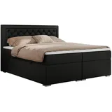 MKS Boxspringbett 160 x 200 cm H3 Schwarz