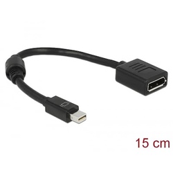 DeLOCK 65554 Adapter mini DisplayPort 1.2 Stecker 4K auf Displayport-Buchse