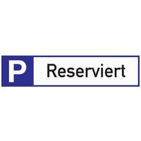 HP Autozubehör Parkplatzbeschilderung Parkplatz reserviert L460xB110mm Alu.weiß/blau/schwarz