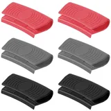3 Paar Silikongriffe für Töpfe,Topfgriff Hitzeschutz Silikon Helfen Griff Halter rutschfest Hitzebeständig Topfgriff Schutzhülle für Ofenschalen Gusseiserne Bratpfannen Küche Kochen Backen