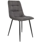 House Nordic Polsterstuhl grau 2er Set