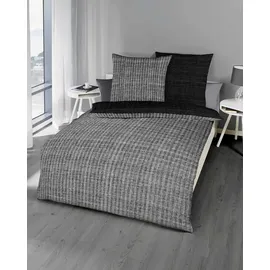 KAEPPEL Eternity Combo Mako-Satin schwarz 200 x 200 cm + 2 x 80 x 80 cm