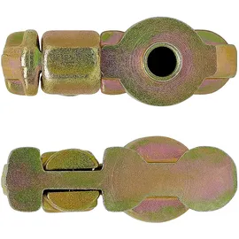 Preiswert & Gut 5x Schraubfitting für Airline-Schiene SWL 1000daN Endbeschlag Innen Zurrschiene 3/8 Schraubgewinde Airlineschiene BS 2000daN Stahl je 152g als Zurröse