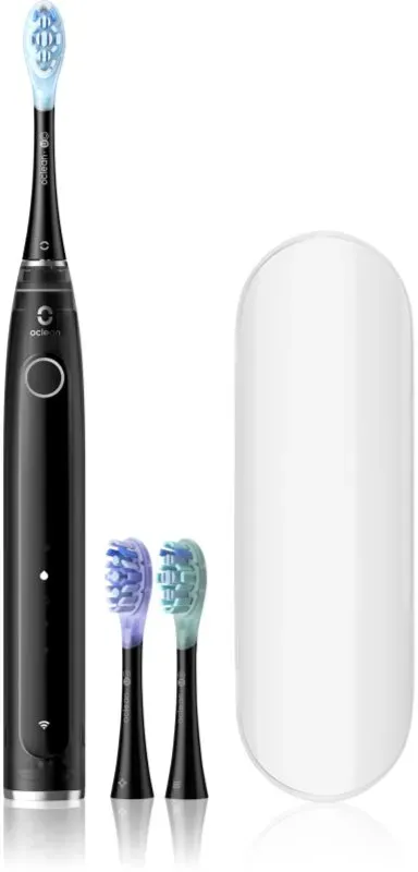 Oclean X Pro 20 Set Zahnbürste mit Schalltechnologie + 2 Ersatzaufsätze mit Reise-Etui Black