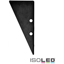 ISOLED Zubehör für Profil HIDE TRIANGLE - Aluminium-Endkappe EC91 inkl. Schrauben, Schwarz RAL 9005 ISO-114833