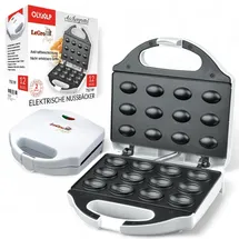 olymp handels gmbh Nussbäcker Waffeleisen Weiß