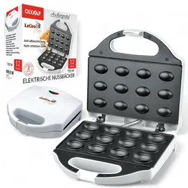 olymp handels gmbh Nussbäcker Waffeleisen Weiß