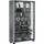 VCM Standvitrine Lumo Mini 59 x 18 x 90 cm Silber