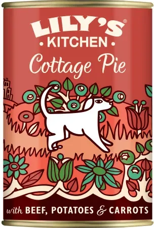 Lily's Kitchen Cottage Pie Nassfutter Für Hunde Rind Karotten Und Kartoffeln 400g