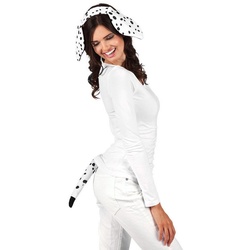 Elope Kostüm Dalmatiner Accessoire Set, Lustiges Accessoire für Karneval, Fasching und Mottopartys schwarz