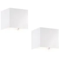 Meine wunschleuchte 2er SET LED Updown Wandlampen Weiß für
