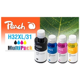 Peach Spar Pack Tintenpatronen kompatibel zu HP No. 32XL, No. 31