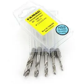 Famag Werkzeugfabrik GmbH & Co. KG Holzspiralbohrer-Bit-Set HSS-G 5-tlg. Ø 3/4/5/6/8 mm