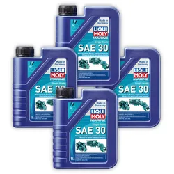 4x 1L LIQUI MOLY 25065 Motoröl Marine Single Grade SAE 30 Boot Schiff