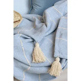 Chic Antique Aix Plaid 150 x 130 cm Blau/Türkis
