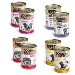 Dogs'n Tiger Dogs’n Tiger Adult Hundefutter, Nassfutter, Mixpaket Sensibelchen