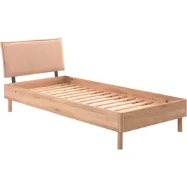 Home Affaire Einzelbett 90 x 200 cm Eiche massiv natur geölt beige