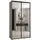 möbel kryspol Schwebetürenschrank Dakota 130 x 235,2 x 60 cm Schwarz