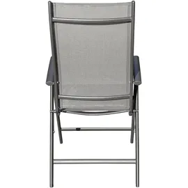 LC Garden Garvio Klappsessel 2 St. 7-fach verstellbar 60 x 70 x 110 cm anthrazit