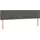 vidaXL Boxspringbett mit Matratze Dunkelgrau 160x200 cm Samt