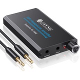 eSynic HiFi Kopfhörer Verstärker – 16-150Ω Mini Kopfhörer Amp Audio Verstärker, 3.5mm AUX Eingang, 1000mAh Akku, tragbar, Aluminium Gehäuse, für MP3, MP4, Smartphone und PC