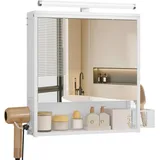EUGAD Badezimmerschrank 56 cm weiß