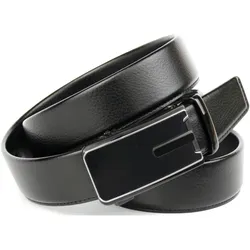 Ledergürtel ANTHONI CROWN, Damen, Gr. 90, schwarz, Leder, unifarben, Gürtel, Umgeschlagener Gürtel mit edler und hochwertiger Schnalle