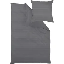 Curt Bauer Bente Gestreift Grau 135 x 200 cm + 80 x 80 cm