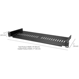 Startech StarTech.com Belüfteter Server Rack Fachboden - Black