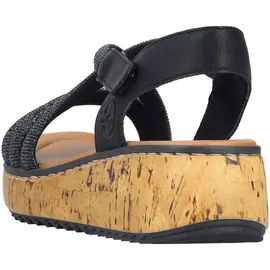 Rieker Freizeitsandalen Herren Schwarz 42