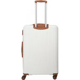 Travelite Bali 4-Rollen L 77 cm / 96 l weiß/cognac