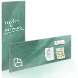 Karat office Design-glas-memoboard Brush Grün