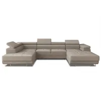 Sofnet Wohnlandschaft Beige, (Paros 02), Ecksofa Rechts)