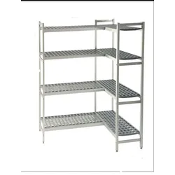 Gastro Aluminium Kühlzellenregal, Regal, Lagerregal 1810x370x1680+1769x370x1680mm