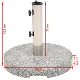 Sonnenschirmständer Granit 22/25/30kg Schirmständer Ständer Mit/ohne 4 Rollen