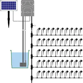 esotec WaterDrops Bewässerungssystem 100 l grau