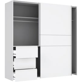 Forte Schwebetürenschrank Winn2 200 x cm Dekor Weiß