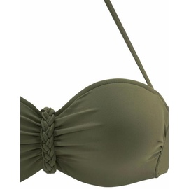 Buffalo Bügel-Bandeau-Bikini Damen oliv, Gr.38 Cup C,