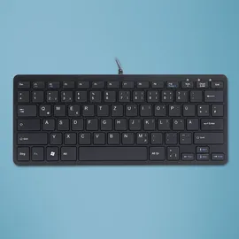 R-Go Tools Compact Tastatur DE schwarz (RGOECQZB)