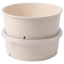 Greenbox Mehrweg-Schalen Häppy Bowl®, 1000 ml, 185 mm, creme-weiß, 10 Stück,