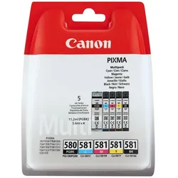 Canon Druckerpatrone PGI-580/CLI-581 Multipack&schwarz