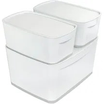 Leitz MyBox Aufbewahrungsbox 38,5 x 31,8 x 19,8 cm 1-tlg. weiß/grau