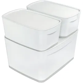 Leitz MyBox Aufbewahrungsbox 38,5 x 31,8 x 19,8 cm 1-tlg. weiß/grau