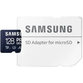Samsung PRO Ultimate 128 GB microSD-Speicherkarte mit SD-Karten-Adapter